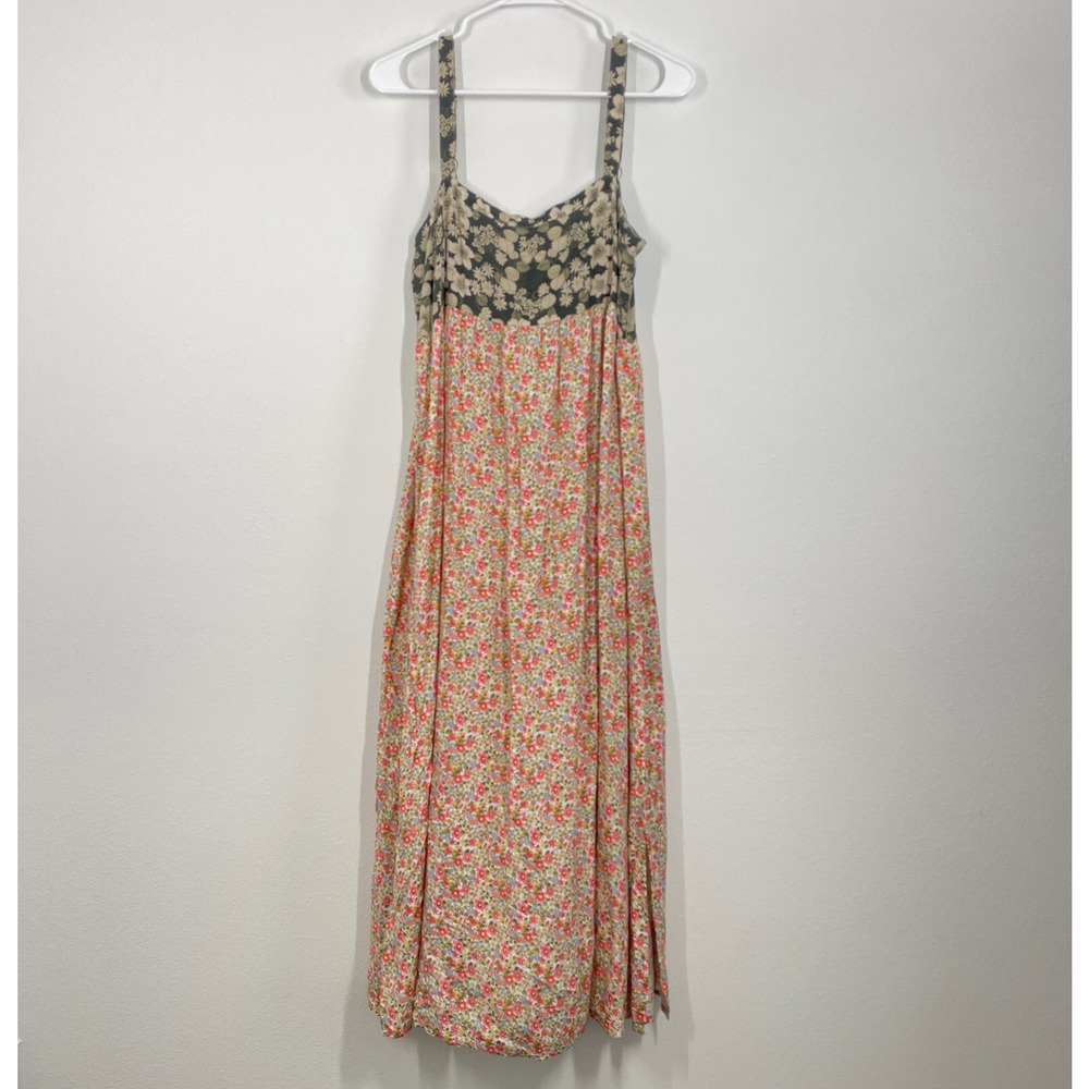 NATURAL LIFE Floral Mixed-Print Mini Dress in Black and Pink